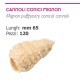 CANNOLI CONICI MIGNON FOITAJ CONIC CU CRISTALE ZAHAR CANNONCINI L65MM